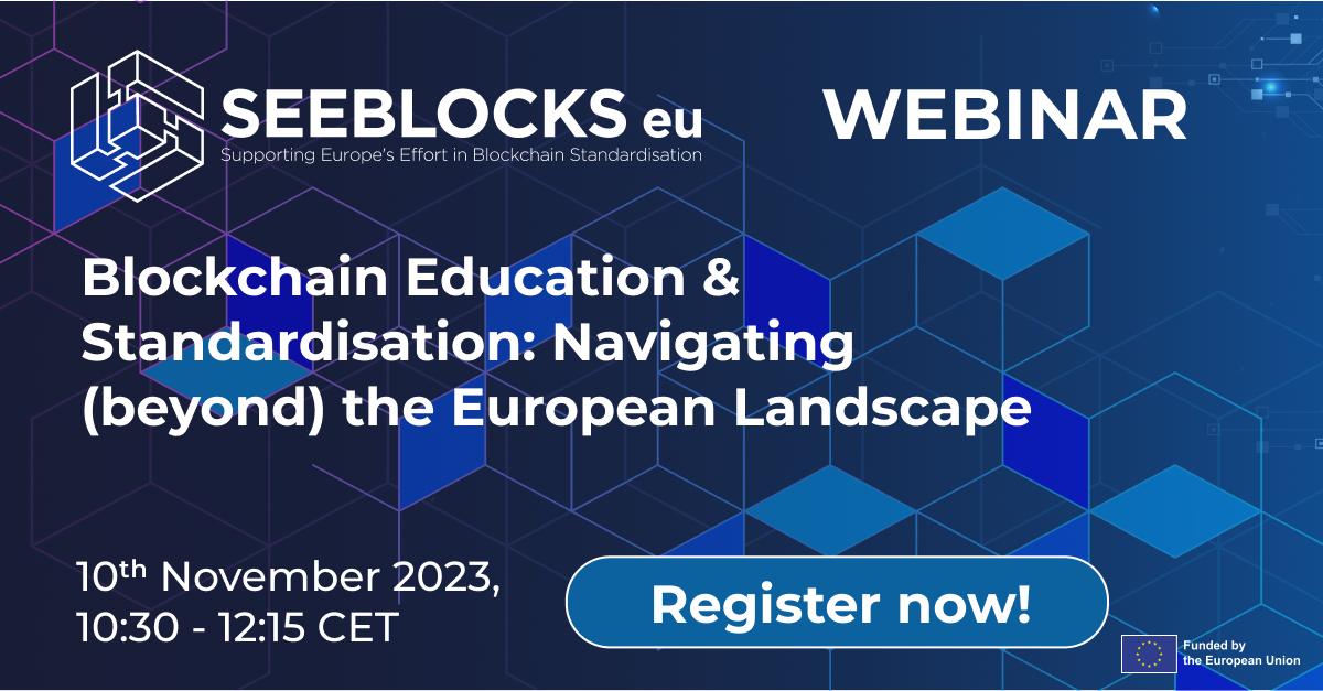 Education in Blockchain Standardisation Webinar - Concept Note